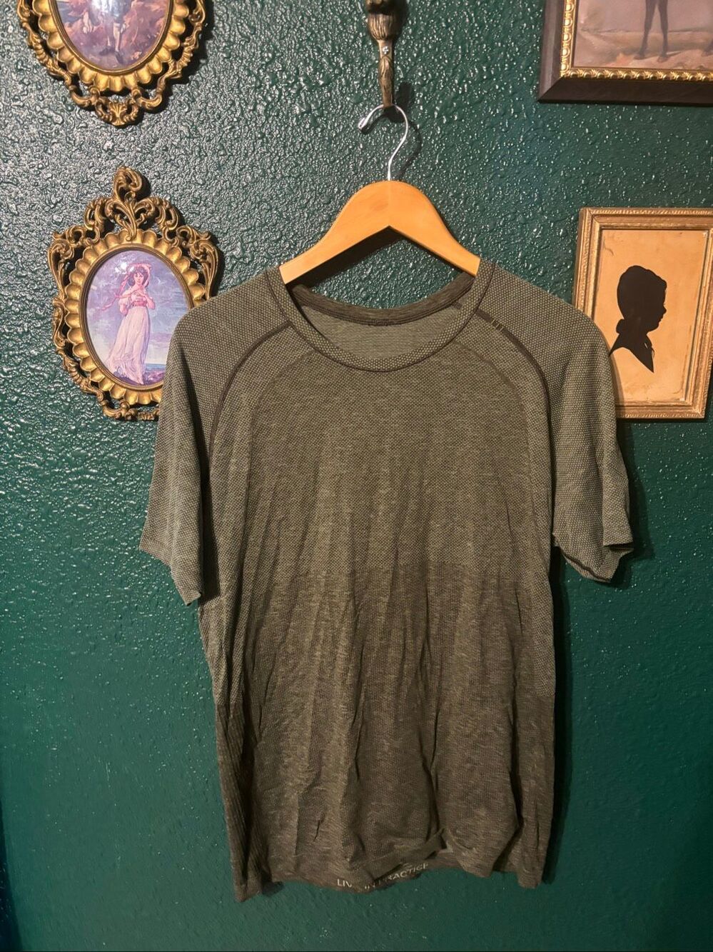Mens Green Lululemon Swiftly Tech Short Sleeve Sz Large